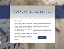 Tablet Screenshot of lefevreassocies.com